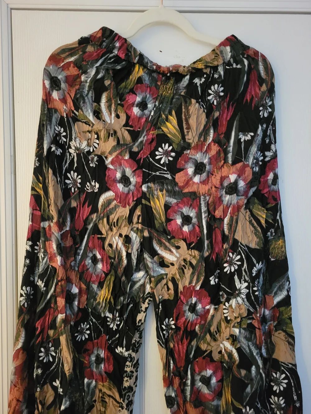 Wide Leg Floral Pants